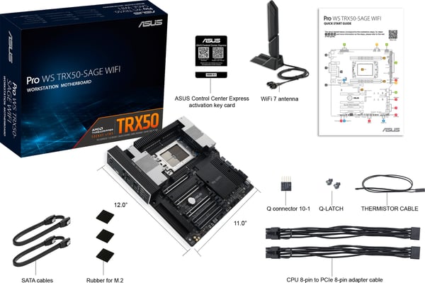 Asus Pro WS TRX50-Sage WiFi CEB moderkort