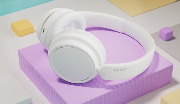 Philips TAH5209 Bluetooth-hovedtelefoner, hvid