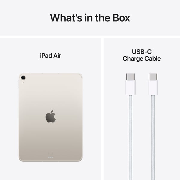 Apple iPad Air 11" M3 128 GB WiFi + 5G 2025, stjärnvit (MCFX4)