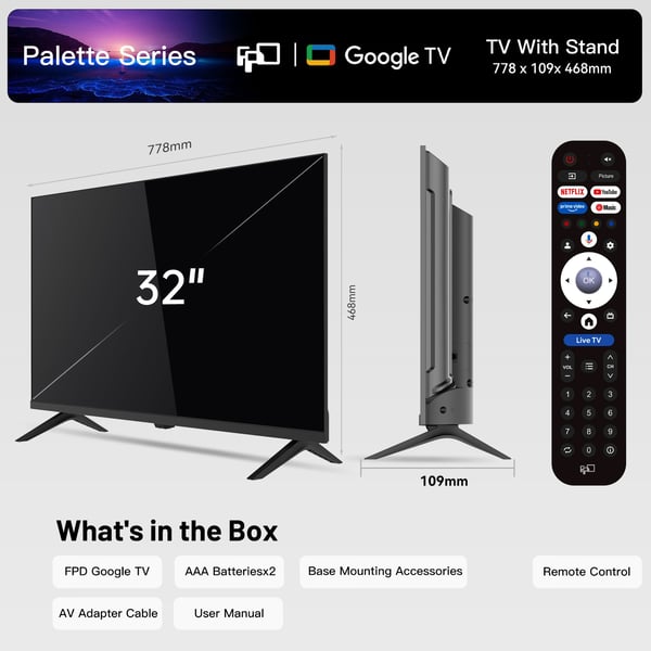 FPD 32" G700 Full HD LED Google TV