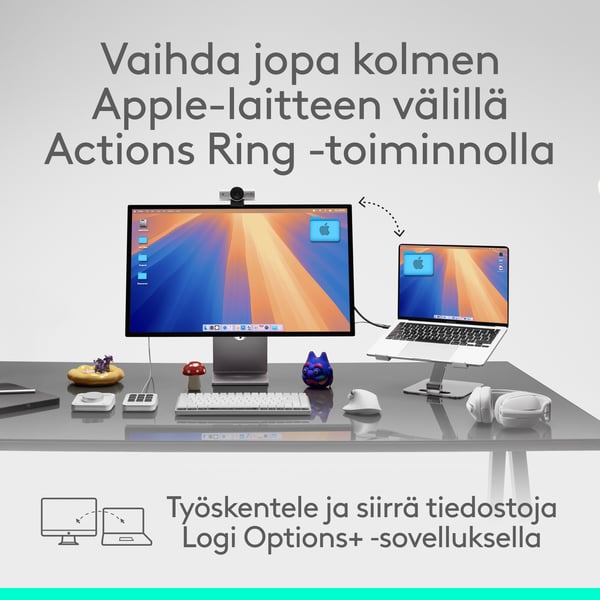 Logitech MX Master 4 för Mac-mus, svart