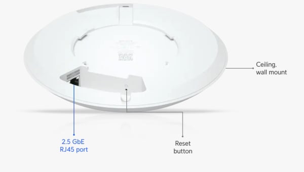Ubiquiti U7-LR takmonterad WiFi 7 accesspunkt