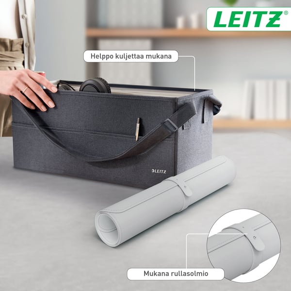 Leitz musmatta, 80 x 40 cm, grå