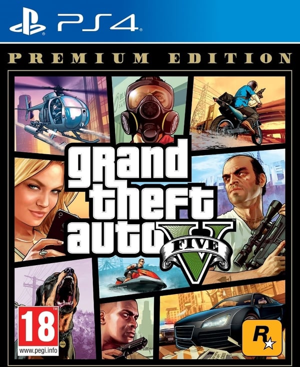 Grand Theft Auto V - Premium Online Edition-spel, PS4