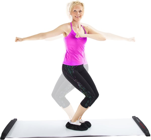 Gymstick PowerSlider Basic -glidmatta, 180 cm