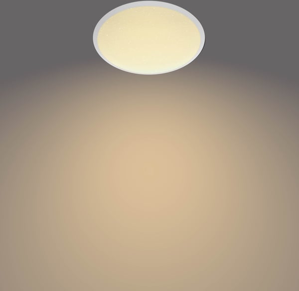 Philips Cavanal -takplafond, rund, hvid, 1200 lm, 2700 K, IP44