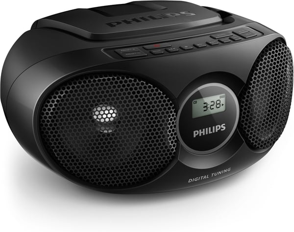 Philips AZ215B -portabel CD-spelare, svart