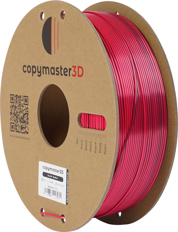 Copymaster3D Duo-Silk filament til 3D-printere, 1.75 mm, sort/rød