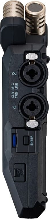 Zoom H6e bärbar inspelare med utbytbara mikrofoner, svart