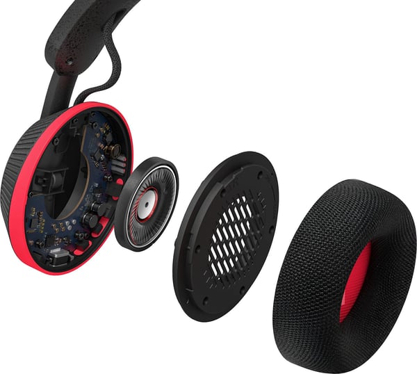Philips GO TAA6219BK/00 høretelefoner, sort / rød