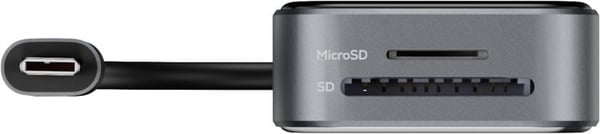 Deltaco Transparent - gennemsigtig USB-C-hub