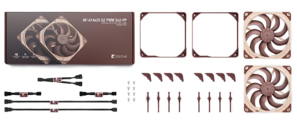 Noctua NF-A14x25 G2 PWM Sx2-PP chassifläktsæt, 140 mm