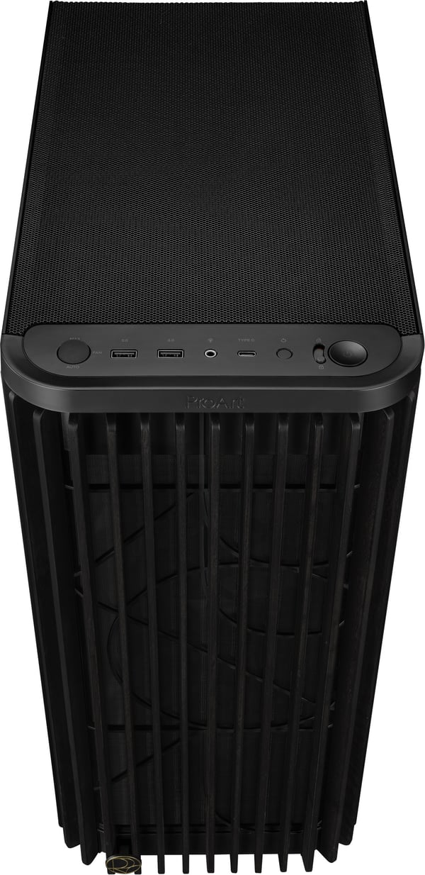 Asus PROART PA401 WOOD METAL PWM BLACK ATX-chassi, svart