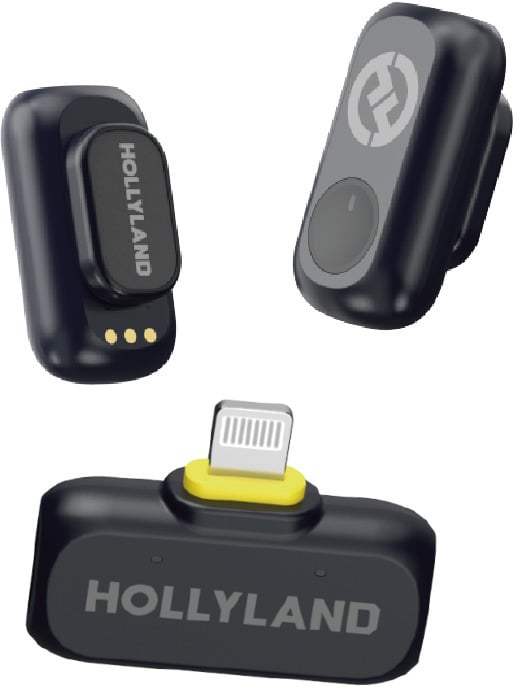 Hollyland LARK A1 Mini Duo med Lightning RX mikrofonssystem