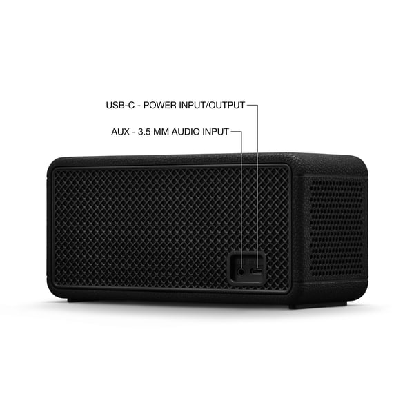 Marshall Middleton II -Bluetooth-högtalare, Svart och Mässing