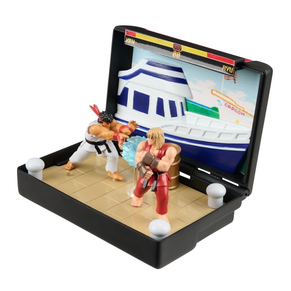 Konsolhjältar Mega Drive Street Fighter diorama