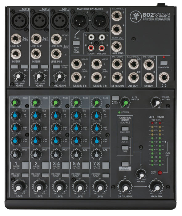 Mackie 802VLZ4 8-kanals kompaktmikser