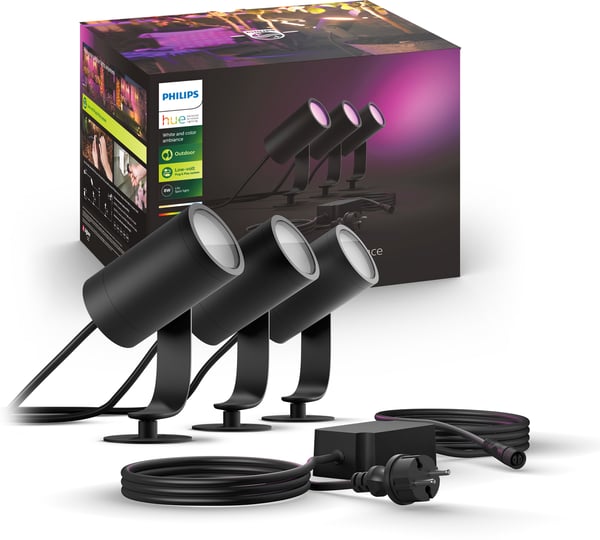 Philips Hue Lily Outdoor White and Colour Ambiance - havebelysnings sæt
