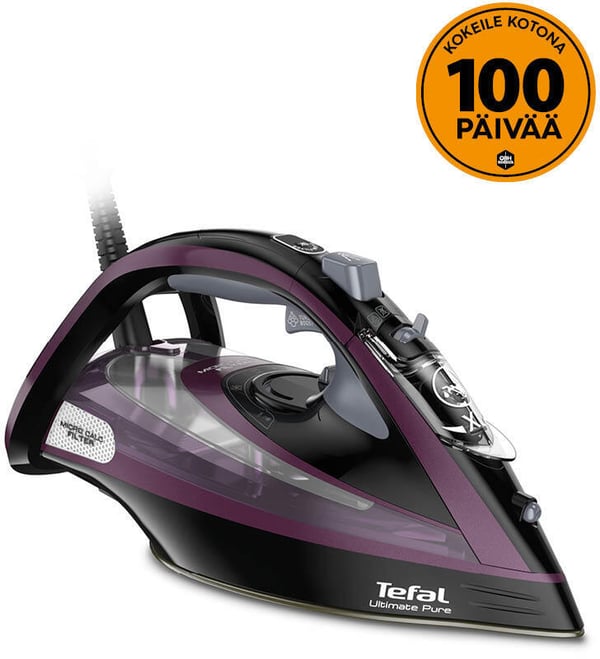 Tefal FV9835E0 Ultimate Pure Purple - dampstrygejern