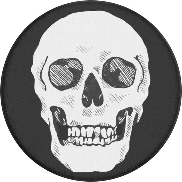 PopSockets PopGrip -hållare, Shaky Bones White