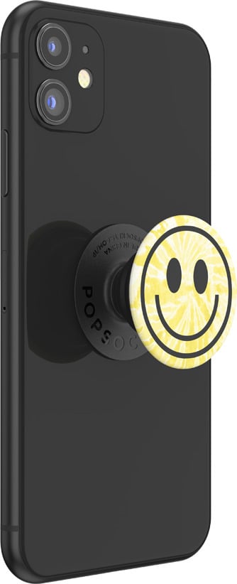 PopSockets PopGrip holder, Tie Dye Smiley