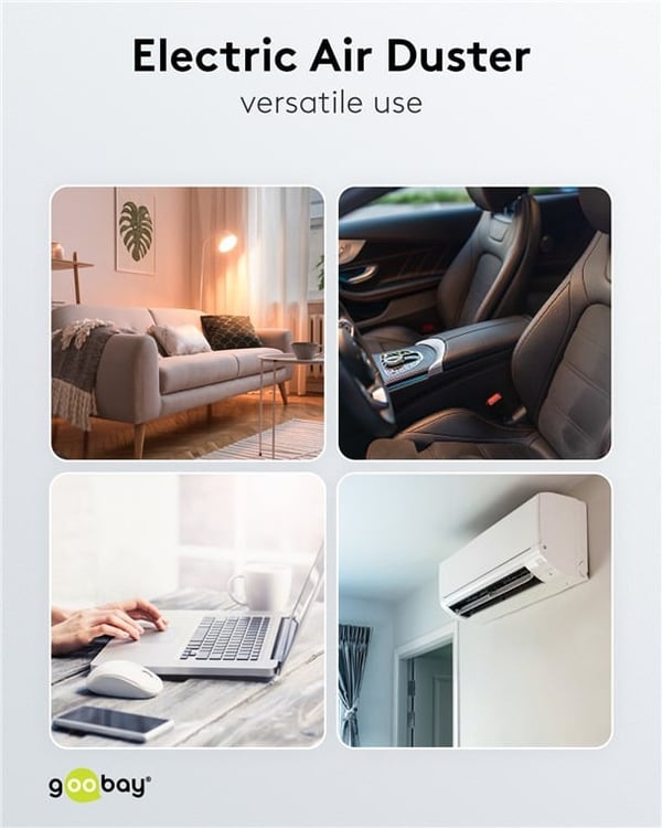 Goobay Electric Air Duster genopladelig luftblæser