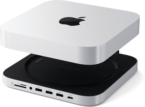 Satechi Stand Hub til Mac mini-dock, sølv