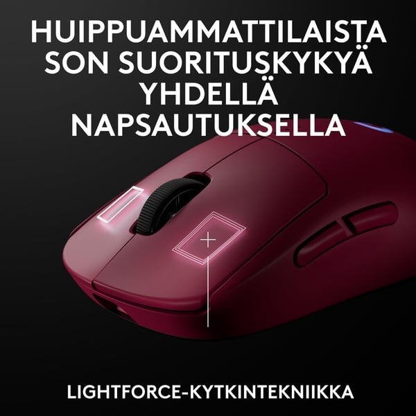 Logitech PRO 2 LIGHTSPEED-spelmus, rosa