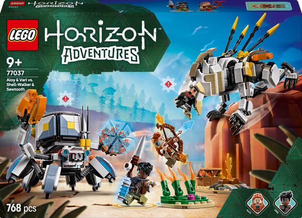 LEGO Horizon Adventures 77037 – Aloy och Varl mot Skyddssköld och Tandviver