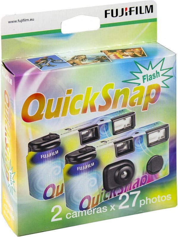 Fujifilm QS FLASH 400/27 engångskamera, 2-pack