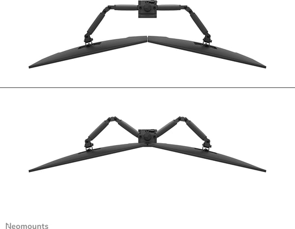 Neomounts DS60-600BL2 NERO bildskärmsarm för två 10-32" skärmar, svart
