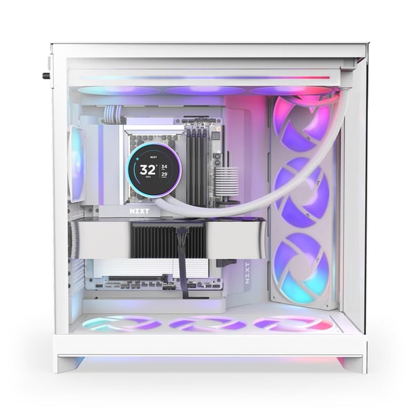 NZXT H9 Flow RGB (2025) ATX-chassi, vit