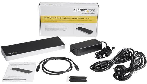 Startech Triple 4K USB-C -dockningsstation