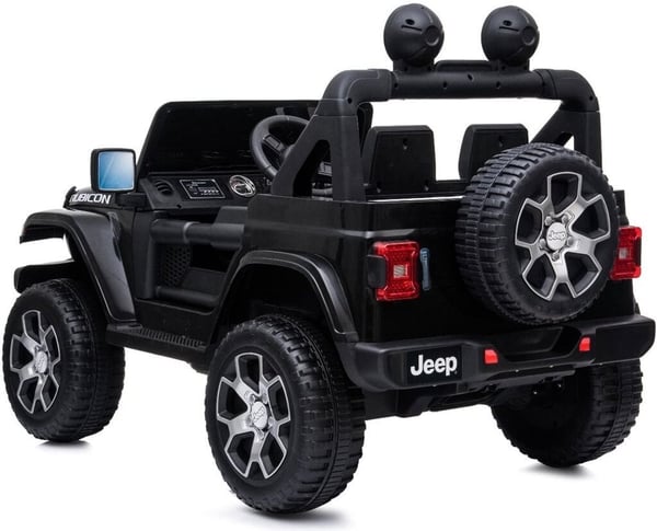Jeep Wrangler Rubicon 12V -elbil, svart
