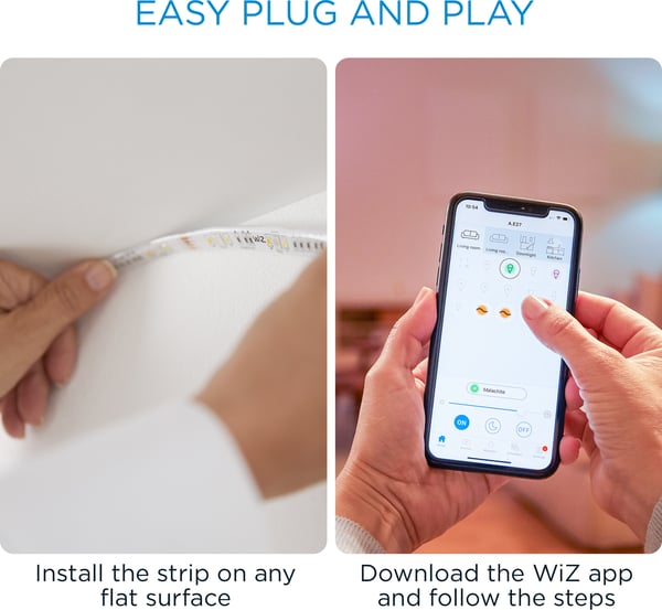 WiZ LED strip forlænger, 880 lm, 1 m, RGBW