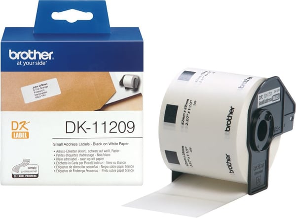 Brother DK-11209 - liten adressetikett, 29 x 62 mm
