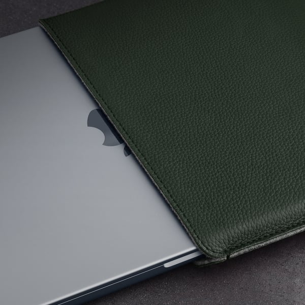 Woolnut Läderfodral 15" MacBook Air, grön