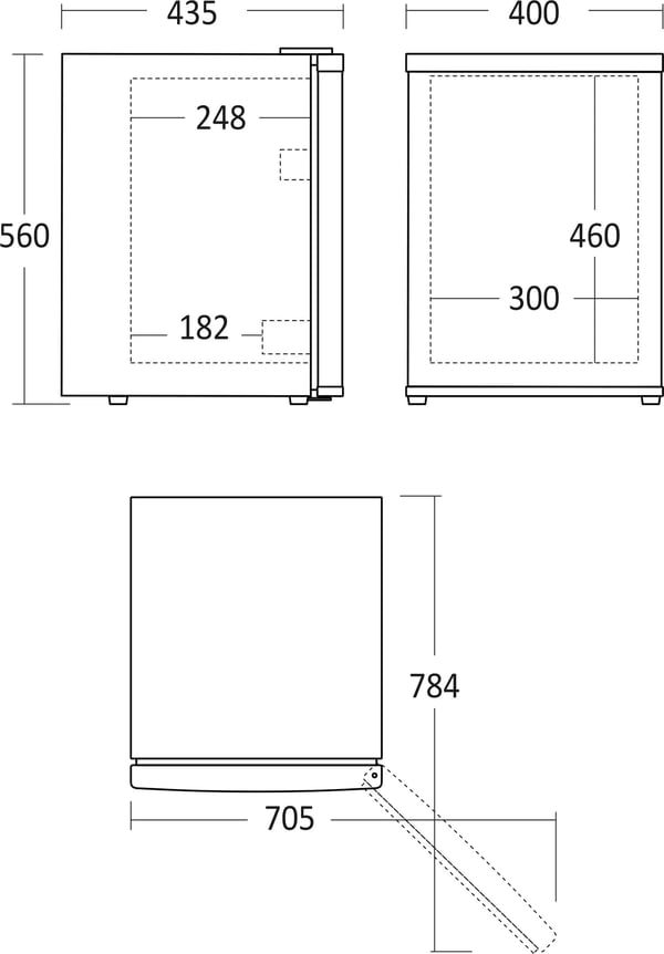 Scandomestic MB 34 BE -minibar