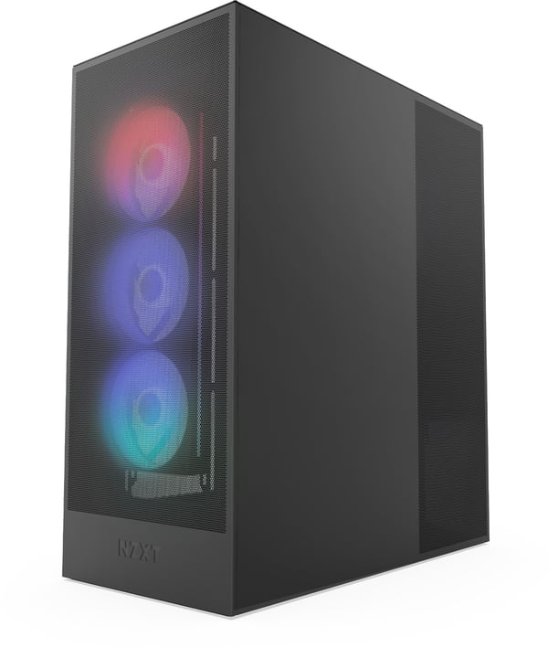 NZXT H7 Flow RGB (2024) ATX-chassis med vindue, sort
