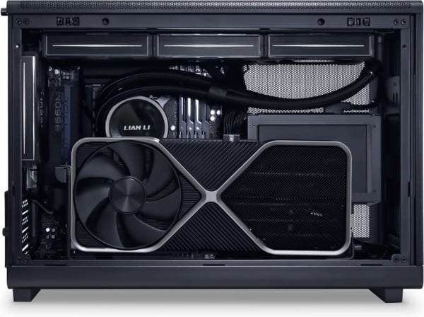 Lian Li A3-mATX Micro-ATX kabinet, sort