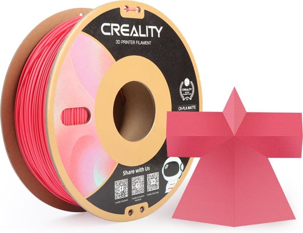 Creality CR-PLA Matte filament til 3D-printere, 1,75 mm, jordbær rød Creality CR-PLA Matte filament til 3D-printere, 1,75 mm, jordbær rød