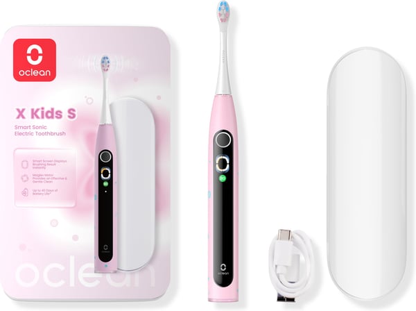Oclean X Kids S elektrisk tandborste, rosa