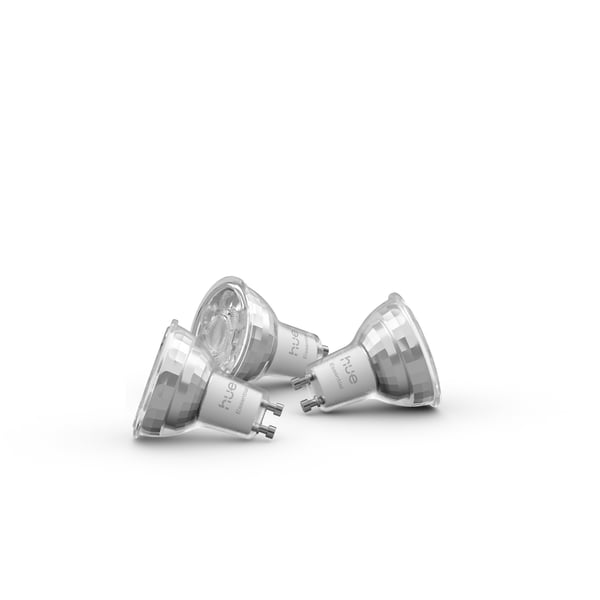Philips Hue Essential smart spotlampa, White and color ambiance, GU10, 345 lm, 3-pack