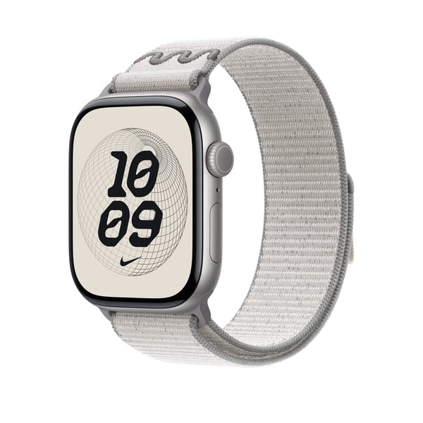 Apple Watch 46 mm Veiled Grey Nike Sport Loop armband (MYJD3)