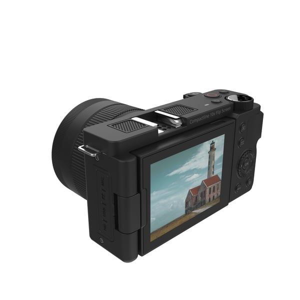 Rollei Compactline 10x Flip digitalkamera, svart