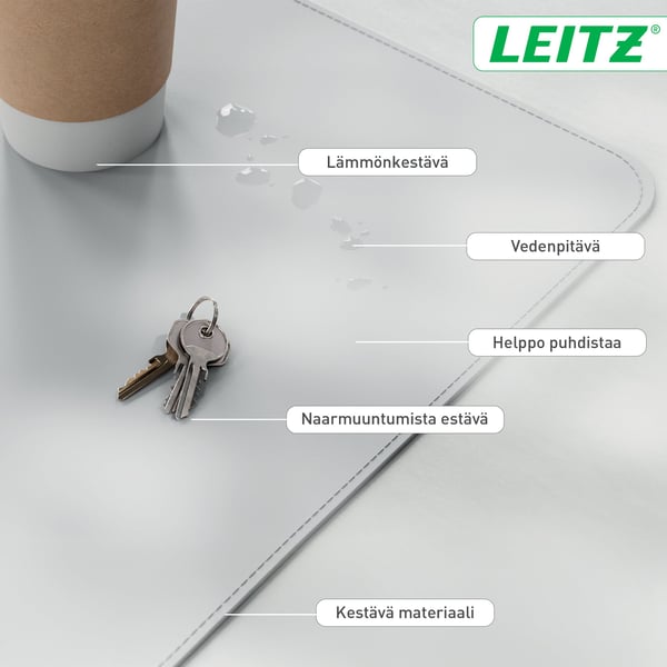 Leitz musmatta, 80 x 40 cm, grå