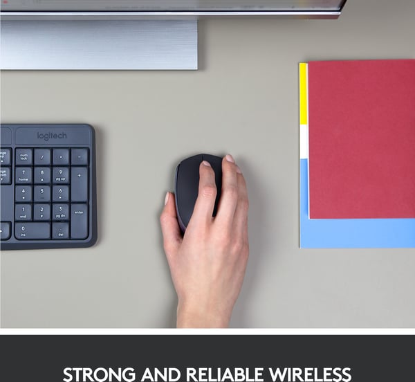 Logitech M170 -trådlös mus, grå
