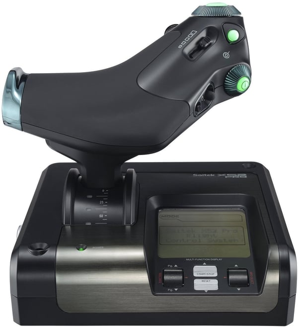 Logitech Saitek X52 Pro Flight Control System -spak och gasreglage, PC