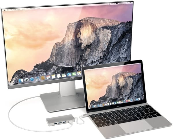 Satechi USB-C Multi-Port Adapter 4K Gigabit Ethernet V2 -adapter, silver