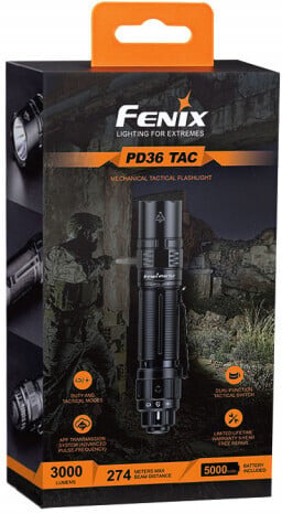 Fenix PD36 TAC -lommelygte